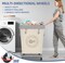 Commercial Laundry Hamper with Heavy Duty Steel Frame-160 L Industrial,17.72''L x 17.72''W x 30.91''H,